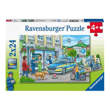Dit is een foto van het spel Politiestation twee puzzels te koop bij Speldorado Spellenwinkel Delft