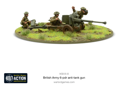 Bolt Action British Army Six Pounder At Gun - En