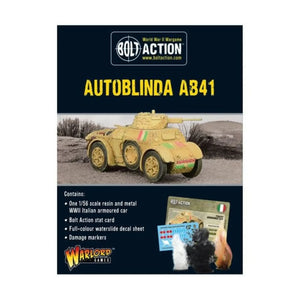 Bolt Action Autoblinda Ab41 Armoured Car - En, 402418002 van Warlord Games te koop bij Speldorado !