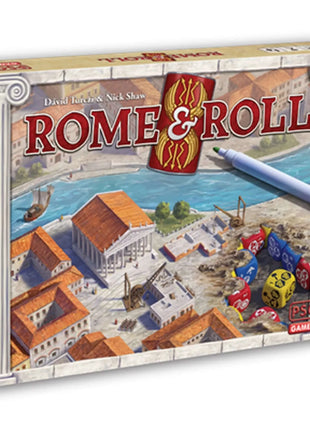 Dit is een foto van het spel Rome and Roll EN te koop bij Speldorado Spellenwinkel Delft