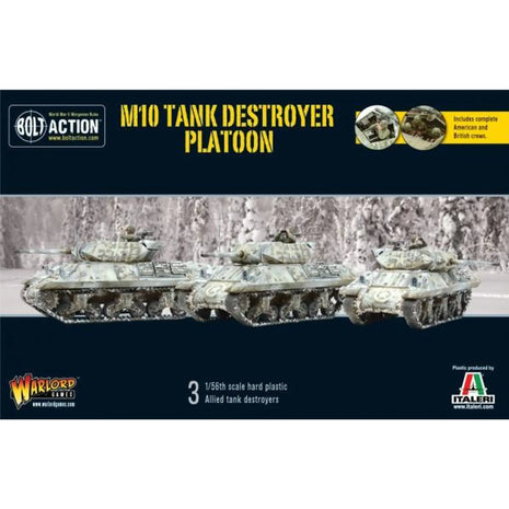 Dit is een foto van het spel Us M10 Tank Destroyer Platoon - Bolt Action te koop bij Speldorado Spellenwinkel Delft