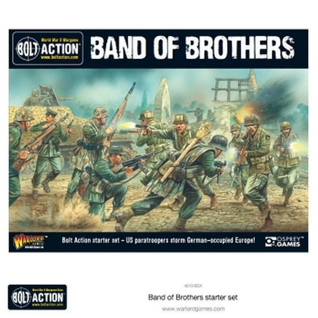 Dit is een foto van het spel Starter Set - Band Of Brothers - Bolt Action te koop bij Speldorado Spellenwinkel Delft