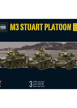 Dit is een foto van het spel M3 Stuart Troop - Bolt Action te koop bij Speldorado Spellenwinkel Delft