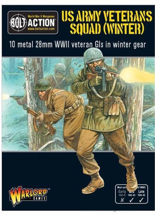 US Army Veterans Squad (Winter) voor Bolt Action - amerikanen infantry schaal 1:58 miniatuur