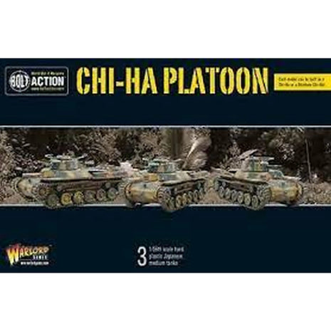Dit is een foto van het spel Chi-Ha Platoon - Bolt Action te koop bij Speldorado Spellenwinkel Delft