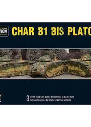 Dit is een foto van het spel Char B1 Bis Platoon - Bolt Action te koop bij Speldorado Spellenwinkel Delft