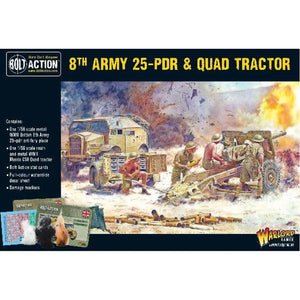 Bolt Action 8Th Army 25Pdr & Quad Tractor - En, 402211001 van Warlord Games te koop bij Speldorado !
