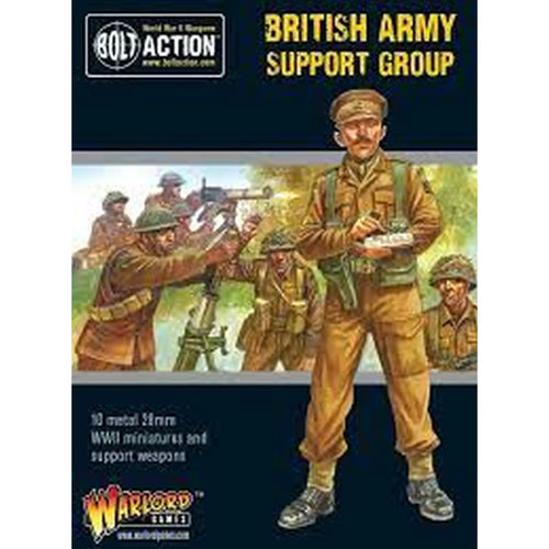 Bolt Action 2 British Army Support Group (Hq, Mortar & Mmg) - En, 402211011 van Warlord Games te koop bij Speldorado !