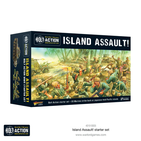 Dit is een foto van het spel Island Assault! Starter Set - Bolt Action te koop bij Speldorado Spellenwinkel Delft