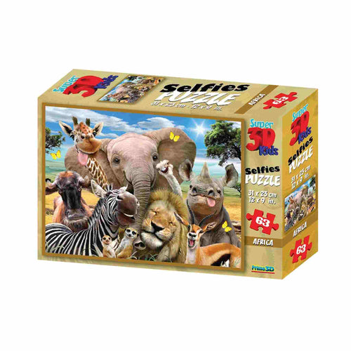 3D Afrika Selfie Kinderpuzzels, 5110543 van Dam te koop bij Speldorado !