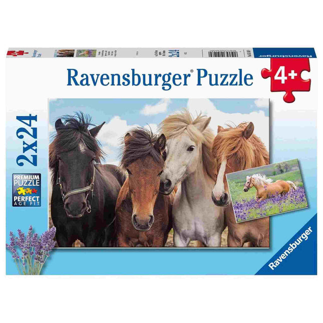 Dit is een foto van het spel Paardenliefde twee puzzels te koop bij Speldorado Spellenwinkel Delft