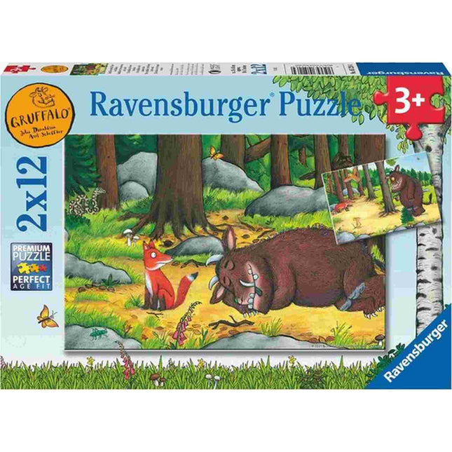 Dit is een foto van het spel The Gruffalo 2 X 12 Stukjes te koop bij Speldorado Spellenwinkel Delft