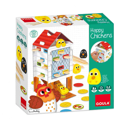 Dit is een foto van het spel Happy Chickens te koop bij Speldorado Spellenwinkel Delft