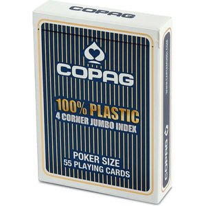 Copag Plastic Poker Jumbo Index Blue, 62506709 van Vedes te koop bij Speldorado !