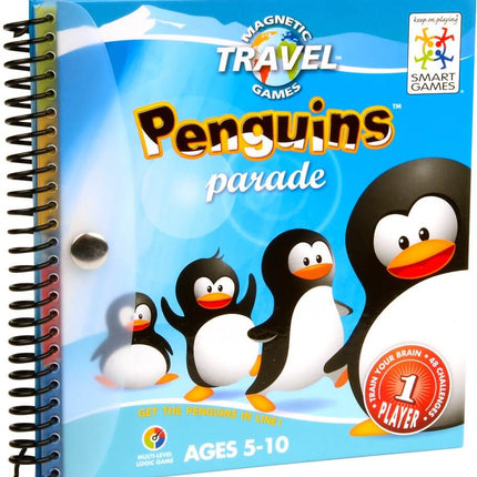 Dit is een foto van het spel Penguins Parade - Magnetic Travel - Smart games te koop bij Speldorado Spellenwinkel Delft