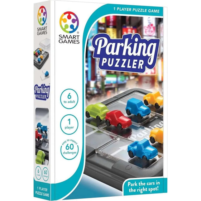 Dit is een foto van het spel Parking Puzzler -Compacts- Smart games te koop bij Speldorado Spellenwinkel Delft
