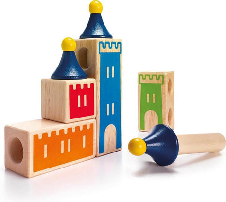 Dit is een foto van het spel Castle Logix  Houten spellen - Smart games te koop bij Speldorado Spellenwinkel Delft