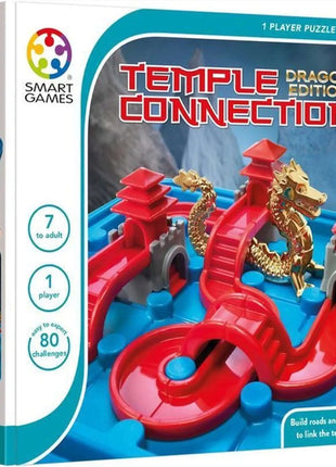 Dit is een foto van het spel Temple Connection - Dragon Edition -Classics- Smart games te koop bij Speldorado Spellenwinkel Delft
