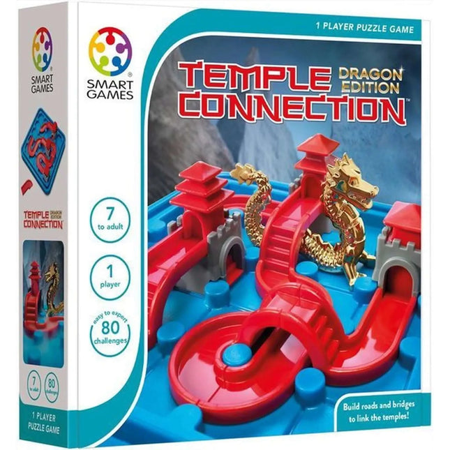 Dit is een foto van het spel Temple Connection - Dragon Edition -Classics- Smart games te koop bij Speldorado Spellenwinkel Delft