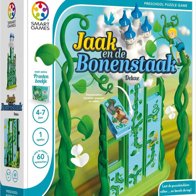 Dit is een foto van het spel Jaak en de Bonenstaak - Deluxe - Preschool - Smart games te koop bij Speldorado Spellenwinkel Delft