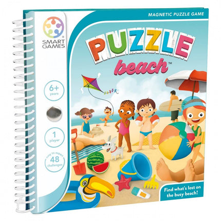 Dit is een foto van het spel Puzzle Beach - Magnetic Travel - Smart games te koop bij Speldorado Spellenwinkel Delft