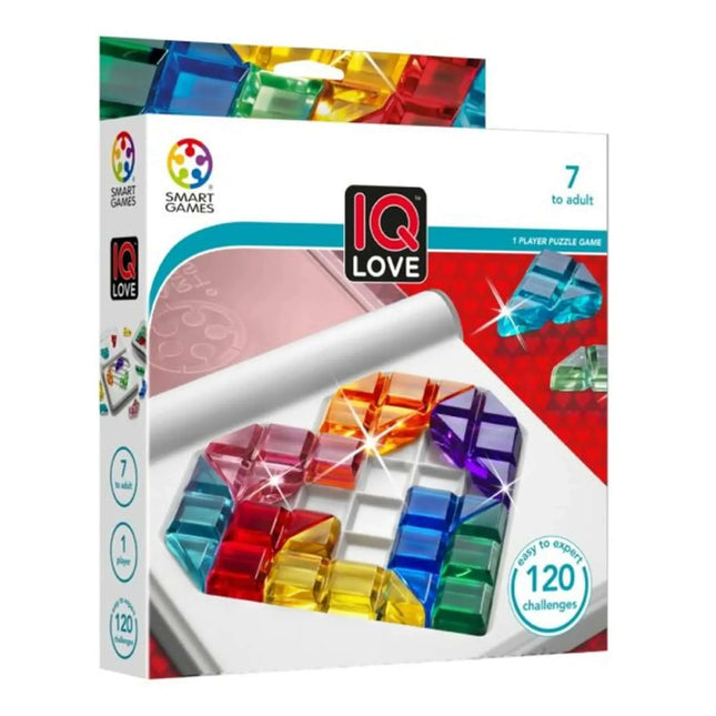 Dit is een foto van het spel IQ Love- IQ Plus - Smart games te koop bij Speldorado Spellenwinkel Delft