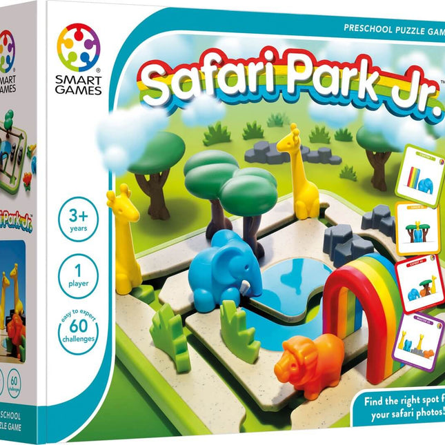 Dit is een foto van het spel Safari Park Jr. - Preschool - Smart games te koop bij Speldorado Spellenwinkel Delft
