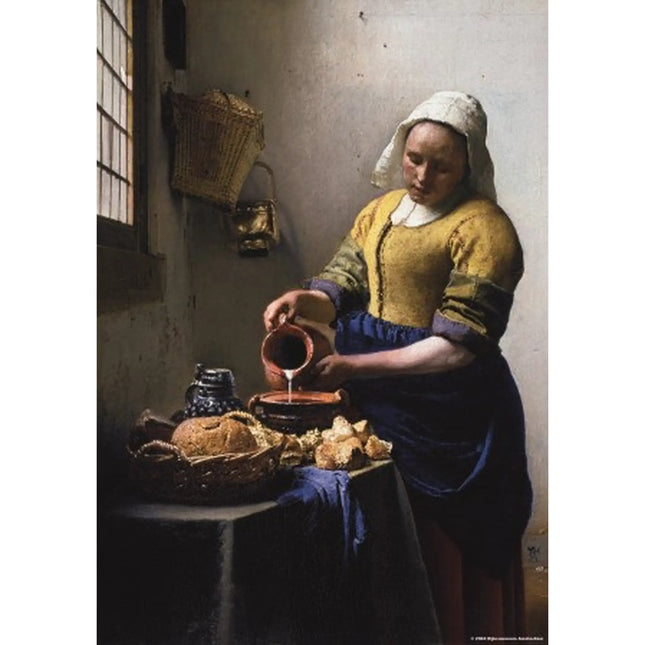 Dit is een foto van het spel De Keukenmeid Johannes Vermeer (Rijksmuseum) te koop bij Speldorado Spellenwinkel Delft