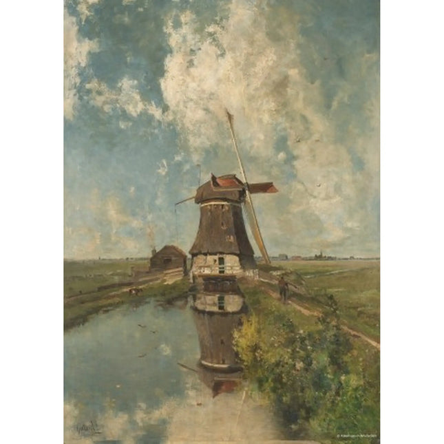 Dit is een foto van het spel Een Molen Paul Gabriël (Rijksmuseum) te koop bij Speldorado Spellenwinkel Delft