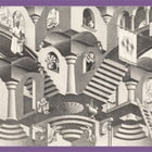 Dit is een foto van het spel Hol En Bol M.C. Escher te koop bij Speldorado Spellenwinkel Delft