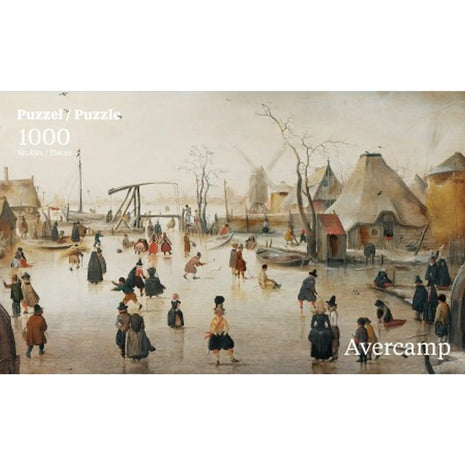 Dit is een foto van het spel Ijsvermaak Hendrick Averkamp (Mauritshuis) (Winter) te koop bij Speldorado Spellenwinkel Delft