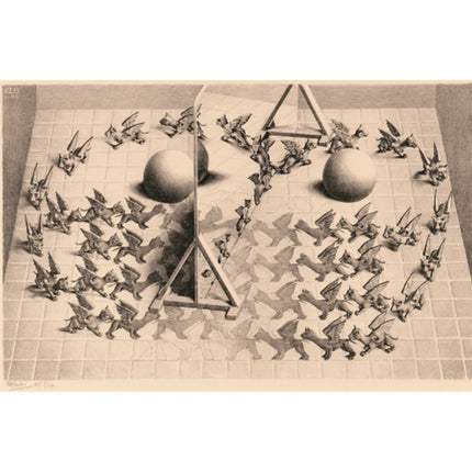 Dit is een foto van het spel Toverspiegel M.C. Escher te koop bij Speldorado Spellenwinkel Delft