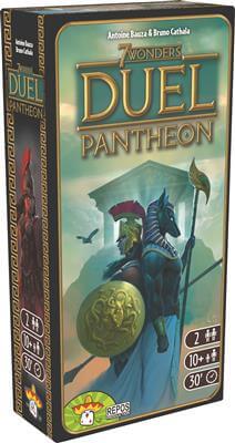 Dit is een foto van het spel 7 Wonders Duel Pantheon NL te koop bij Speldorado Spellenwinkel Delft