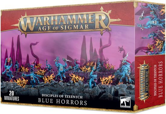 Dit is een foto van het spel Blue Horrors - Disciples of Tzeetch te koop bij Speldorado Spellenwinkel Delft