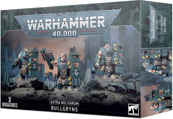 Dit is een foto van het spel Bullgryns - Astra Militarum te koop bij Speldorado Spellenwinkel Delft