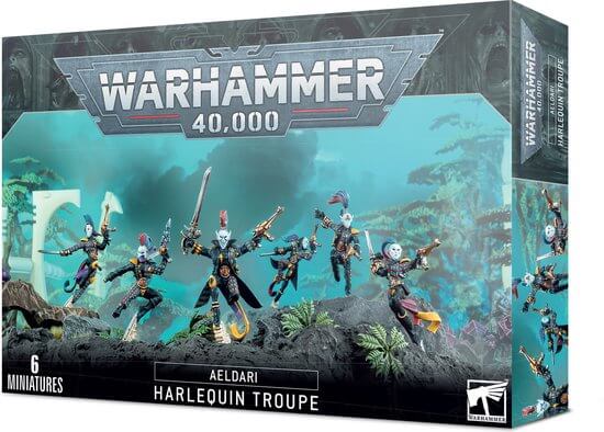 Dit is een foto van het spel Harlequin Troupe - Aeldari te koop bij Speldorado Spellenwinkel Delft