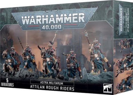 Dit is een afbeelding van het miniatuur Attilan Rough Riders - Astra Militarum voor het spel Warhammer, te koop bij Tabletop Miniature Wargames spellenwinkel Speldorado in delft