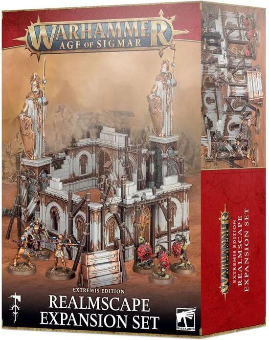 Dit is een foto van het spel age of sigmar realmscape expansion set te koop bij Speldorado Spellenwinkel Delft