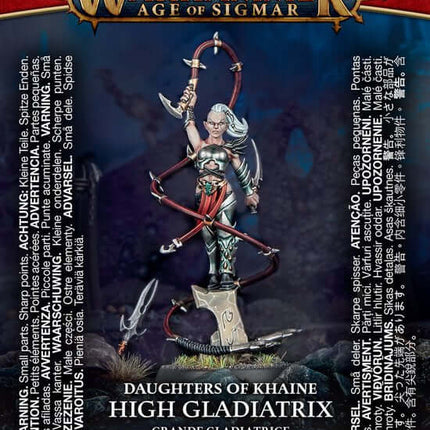 Dit is een foto van het spel High Gladiatrix - Daughters Of Khaine te koop bij Speldorado Spellenwinkel Delft