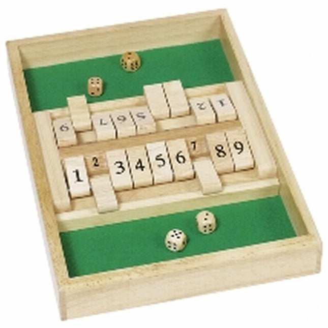 Dit is een foto van het spel Shut The Box, 2 Spelers te koop bij Speldorado Spellenwinkel Delft