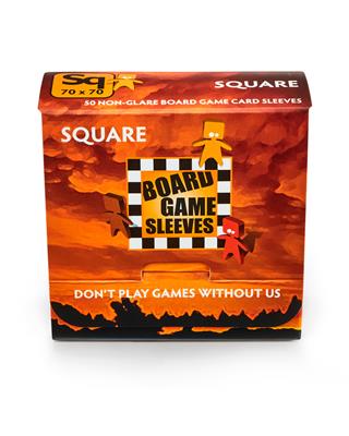 Dit is een foto van het spel Sleeves NON-GLARE Board Game Square (69x69mm) - NL te koop bij Speldorado Spellenwinkel Delft