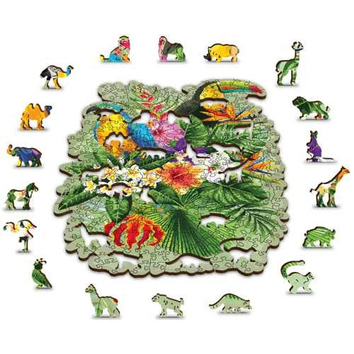 Wooden Puzzle Tropical Birds L 300, 800046 van Handels Onderneming Telgenkamp te koop bij Speldorado !