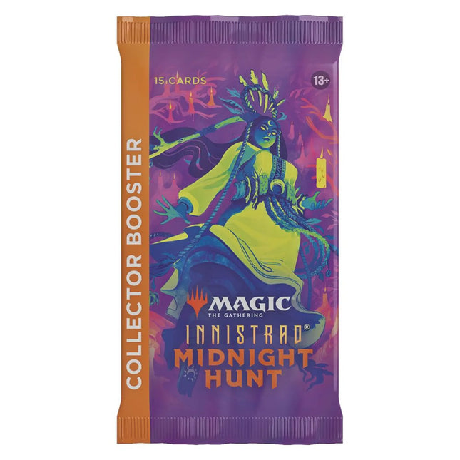 Dit is een foto van het spel innistrad Midnight Hunt Collectorbooster - Magic The Gathering te koop bij Speldorado Spellenwinkel Delft