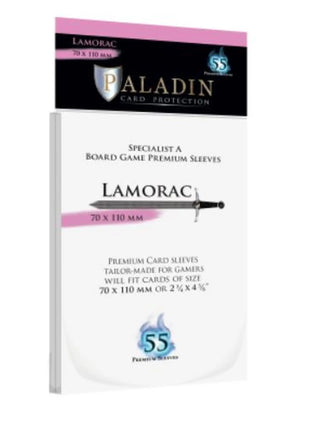 Lamorac Premium Specialist A 70X110Mm (55 Sleeves) - Lam-Clr - Paladin - Sleeves - Kaartspel accessoires,bordspel accessoires