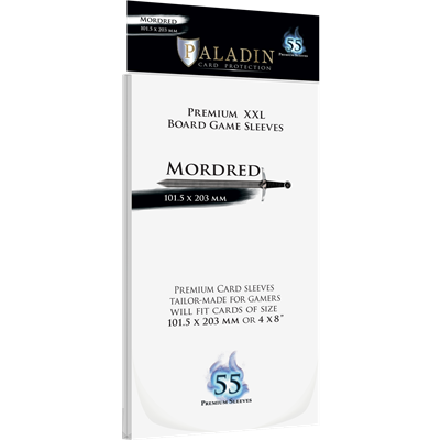 Dit is een foto van het spel Mordred Premium Xxl 101,5X203Mm (55 Sleeves) te koop bij Speldorado Spellenwinkel Delft