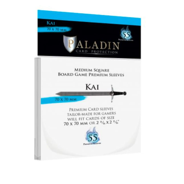 Dit is een foto van het spel Kai Premium Square 70X70Mm (55 Sleeves) te koop bij Speldorado Spellenwinkel Delft