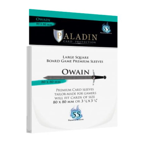 Owain Premium Large Square 80X80Mm (55 Sleeves) - Sleeves - Kaartspel accessoires,bordspel accessoires