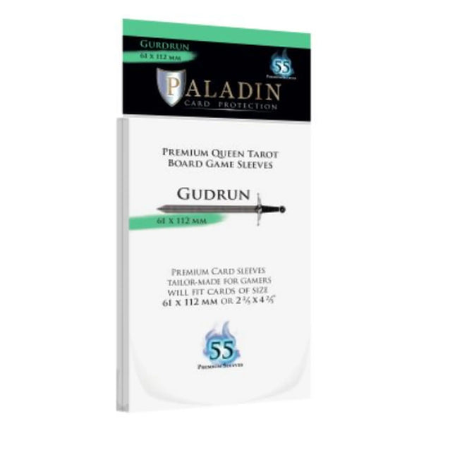 Dit is een foto van het spel Gudrun Premium Queen Tarot 61X112Mm (55 Sleeves) te koop bij Speldorado Spellenwinkel Delft
