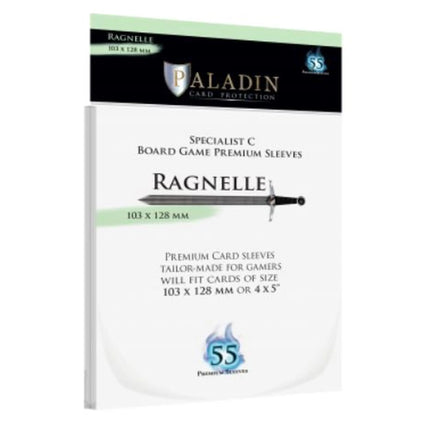 Dit is een foto van het spel Ragnelle Premium Specialist C 103X128Mm (55 Sleeves) te koop bij Speldorado Spellenwinkel Delft