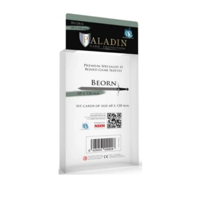 Dit is een foto van het spel Beorn Premium Specialist D 68X120Mm (55 Sleeves) - Beo-Clr - Paladin te koop bij Speldorado Spellenwinkel Delft